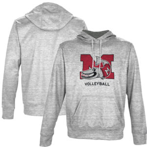 Men's ProSphere Gray Muskingum Muskies Volleyball Name Drop Pullover Hoodie