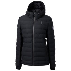 Women's Cutter & Buck Black Chicago White Sox Mission Ridge Repreve Puffer Full-Zip Jacket