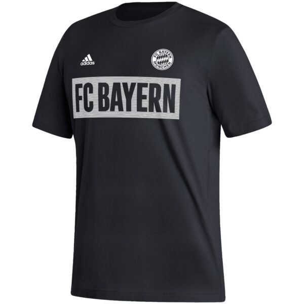 Men's adidas Black Bayern Munich Culture Bar T-Shirt - Image 6
