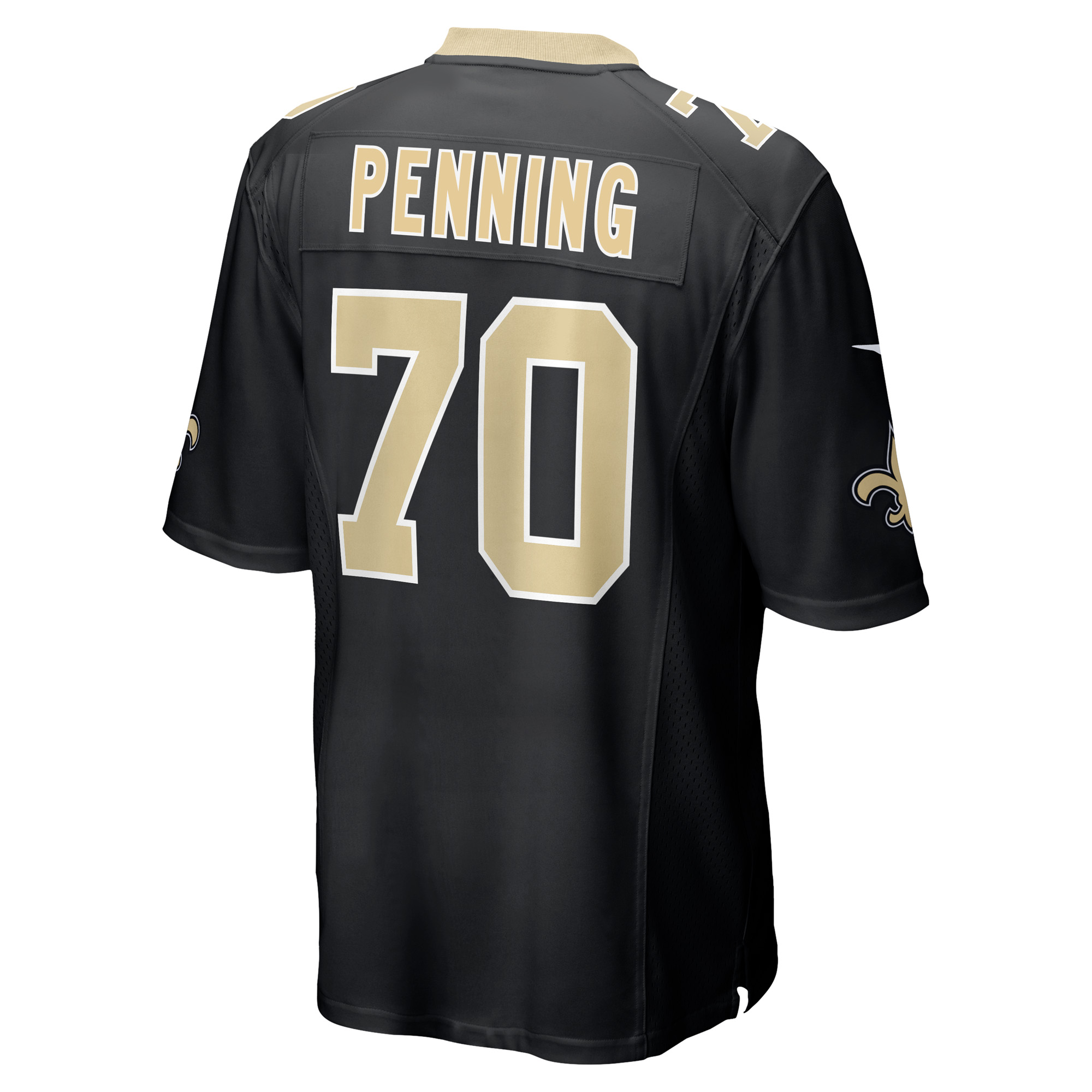 Men's Nike Trevor Penning Black New Orleans Saints Player Game Jersey - Image 7