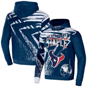 Men's NFL x Staple Navy Houston Texans All Over Print Pullover Hoodie