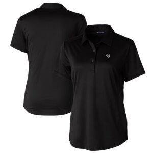Women's Cutter & Buck Black Seton Hall Pirates Prospect Textured Stretch Polo