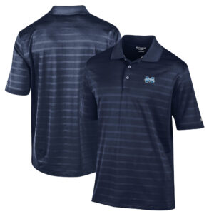 Men's Champion Blue Moravian Greyhounds Textured Solid Polo