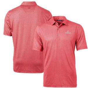 Men's Cutter & Buck Cardinal Santa Clara Broncos Pike Banner Print Polo