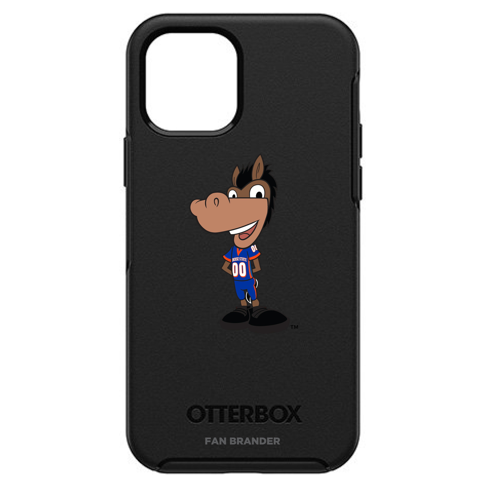 OtterBox Black Boise State Broncos Primary Logo iPhone Symmetry Case