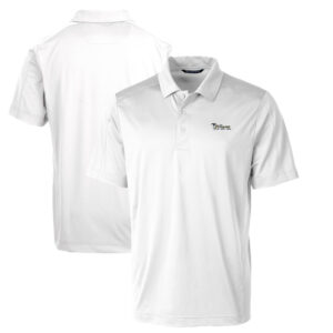 Men's Cutter & Buck White New York Jets Throwback Logo Big & Tall Prospect Textured Stretch Polo