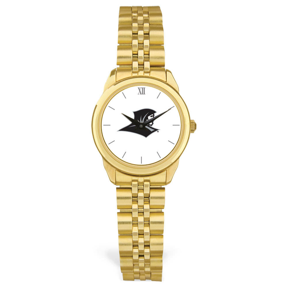 Women's Gold Providence Friars Logo Medallion Rolled Link Bracelet Wristwatch
