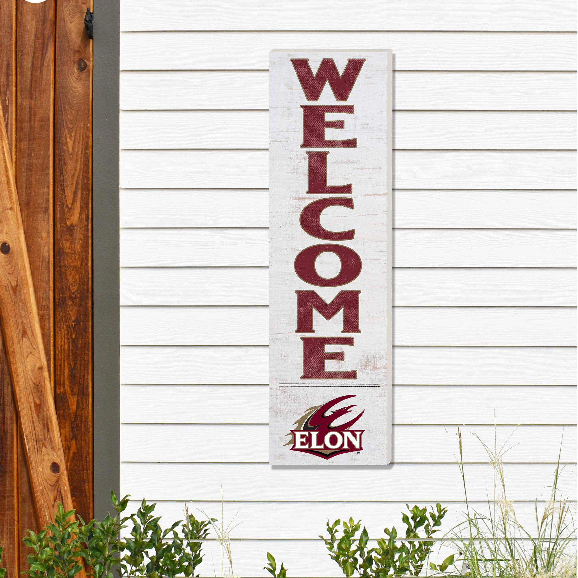 Elon Phoenix 10'' x 35'' Indoor/Outdoor Welcome Sign - Image 3
