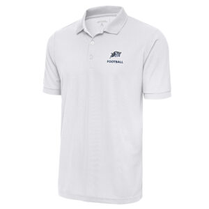 Men's Antigua White Navy Midshipmen Football Big & Tall Legacy Pique Polo