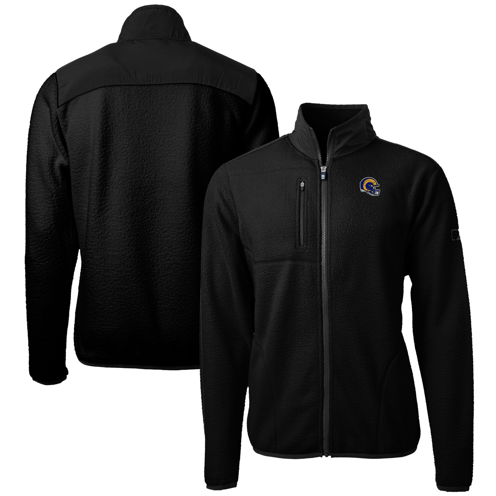 Men's Antigua Black Western Carolina Catamounts Regard Full-Zip Jacket - Image 2