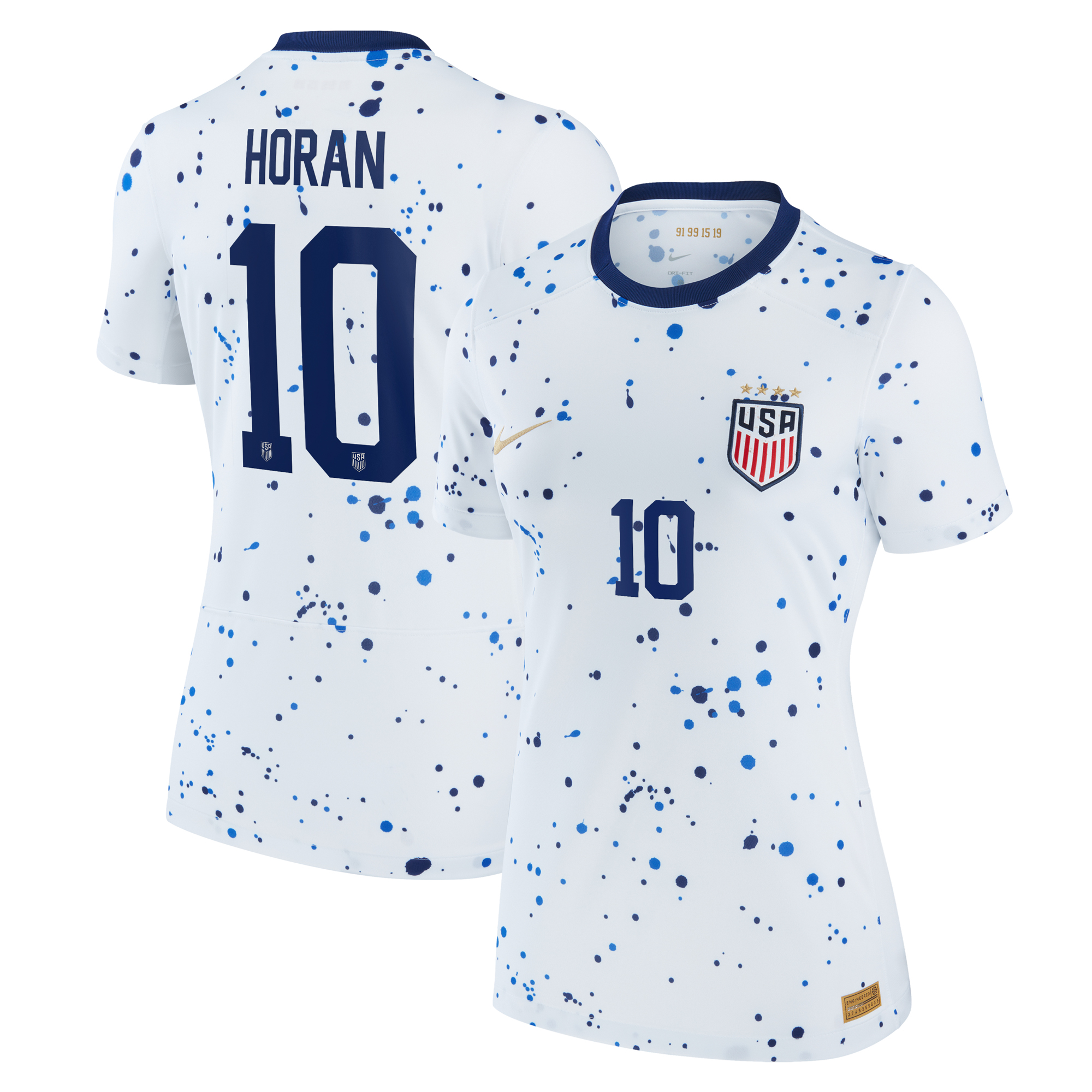 Women's Nike Lindsey Horan White USWNT 2023 Home Replica Jersey