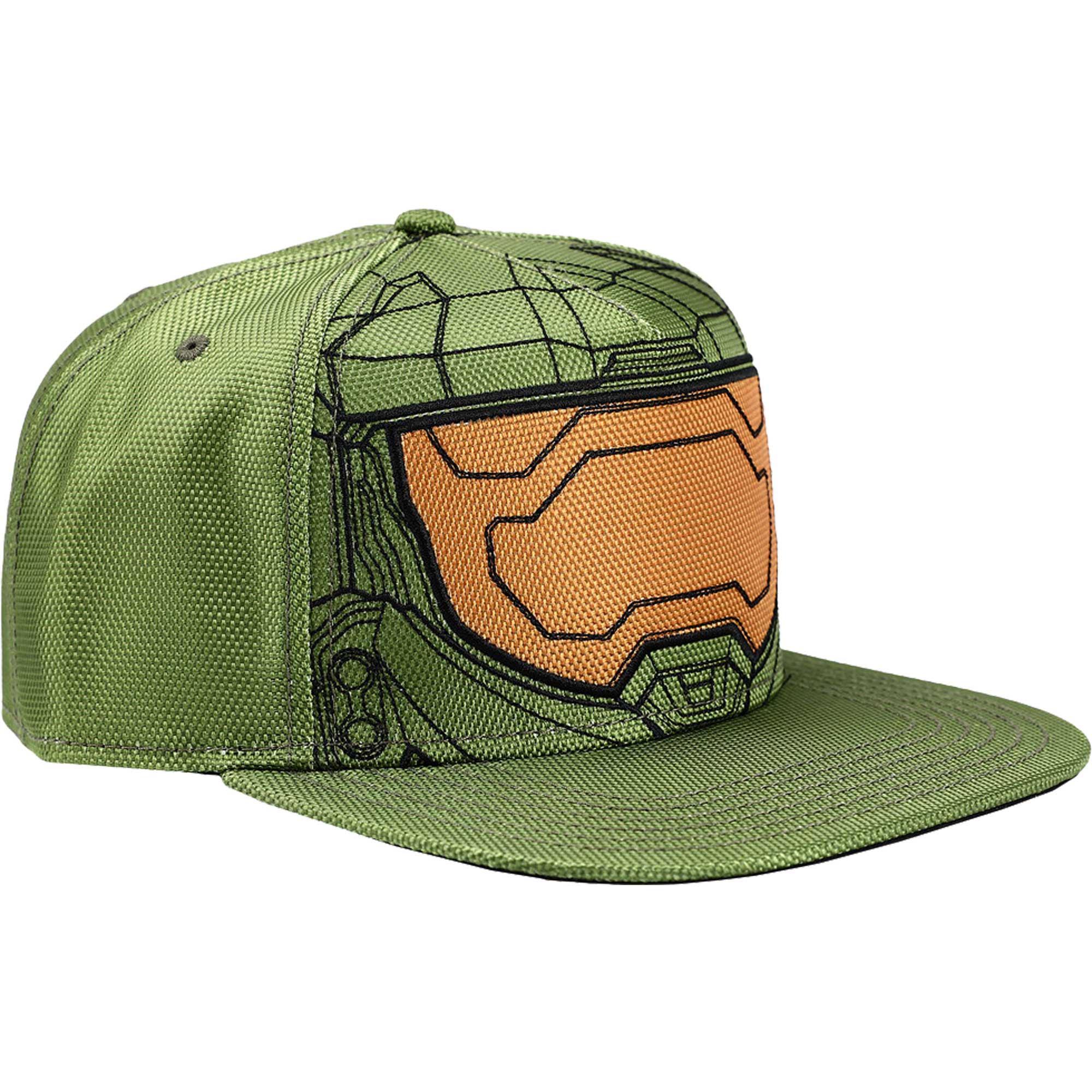 Youth Olive Halo Snapback Hat - Image 8