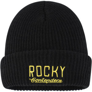 Contenders Clothing Black Rocky Cuffed Knit Hat