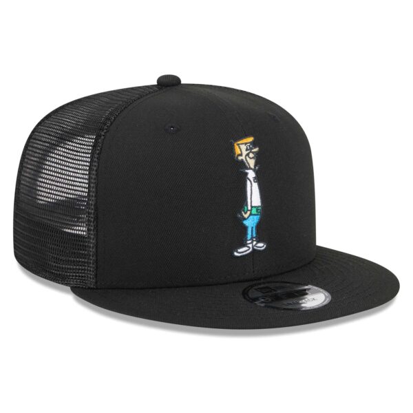 Men's New Era Black The Jetsons George Jetson Trucker 9FIFTY Snapback Hat - Image 9
