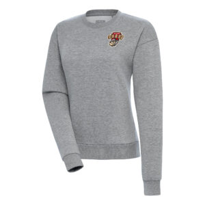 Women's Antigua  Heather Gray Altoona Curve Victory Pullover Sweatshirt