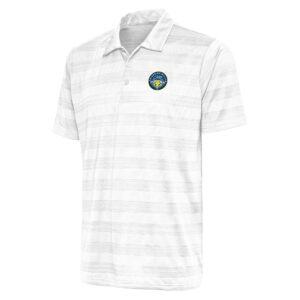 Men's Antigua White Columbia Fireflies Compass Polo