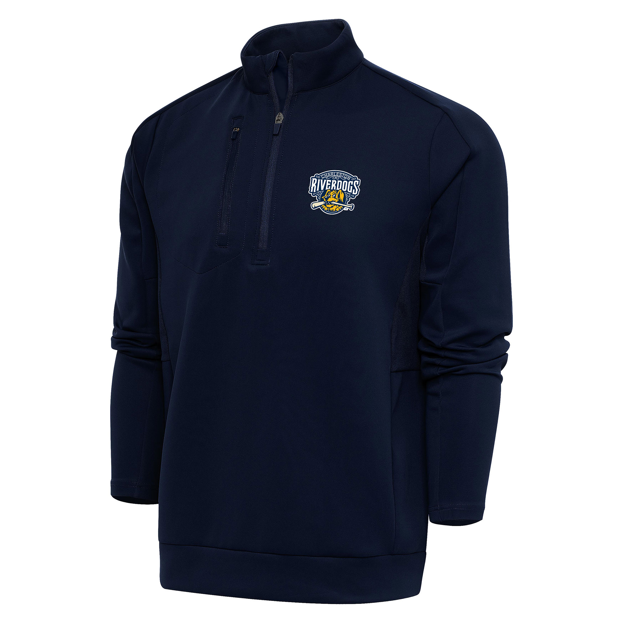 Men's Antigua Navy Charleston RiverDogs Generation Quarter-Zip Pullover Top