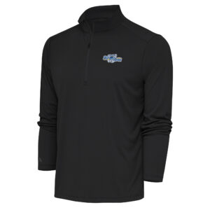 Men's Antigua  Charcoal Wilmington Blue Rocks Tribute Quarter-Zip Pullover Top