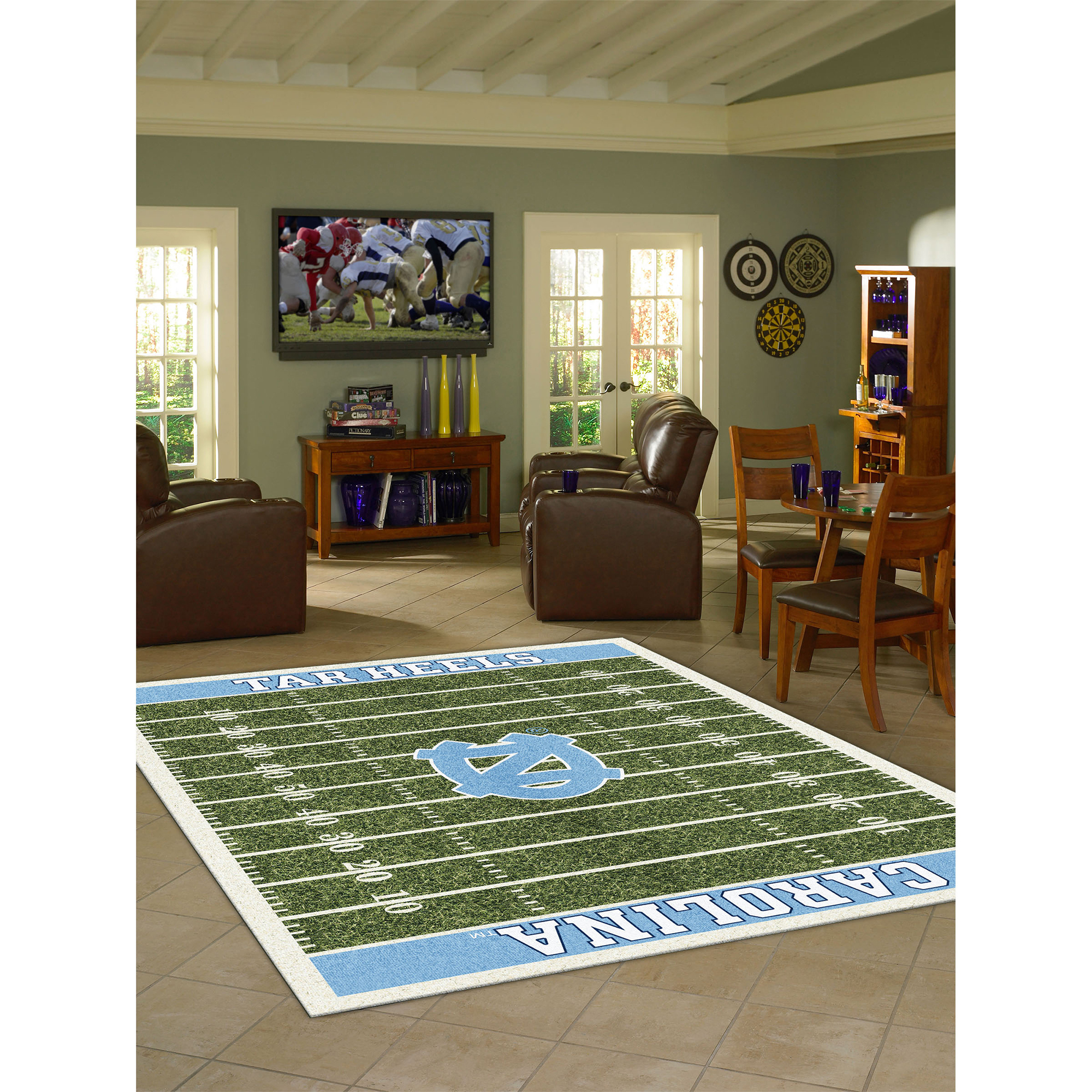 Imperial North Carolina Tar Heels 7'8" x 10'9" Homefield Rug - Image 4