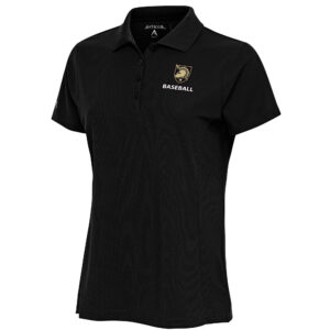 Women's Antigua  Black Army Black Knights Baseball Legacy Pique Polo