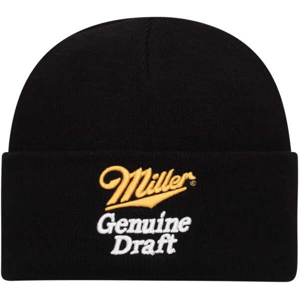 Men's American Needle Black Miller Genuine Draft Cuffed Knit Hat - Image 3