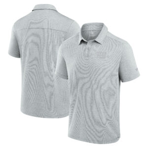 Men's Fanatics Gray New York Giants Front Office Tech Polo Shirt