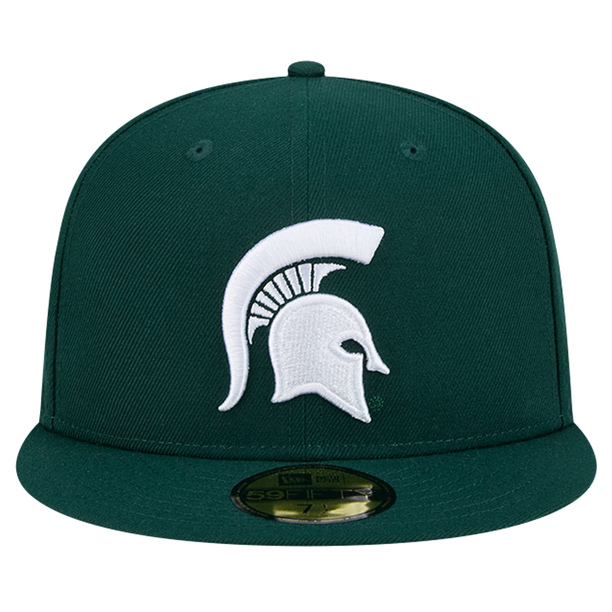 Men's New Era Green Michigan State Spartans Throwback 59FIFTY Fitted Hat - Image 3