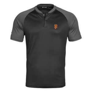 Men's Levelwear  Black/Charcoal San Francisco Giants Tracker Insignia 2.0 Polo