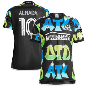 Men's adidas Thiago Almada Black Atlanta United FC 2023 The 404 Authentic Player Jersey