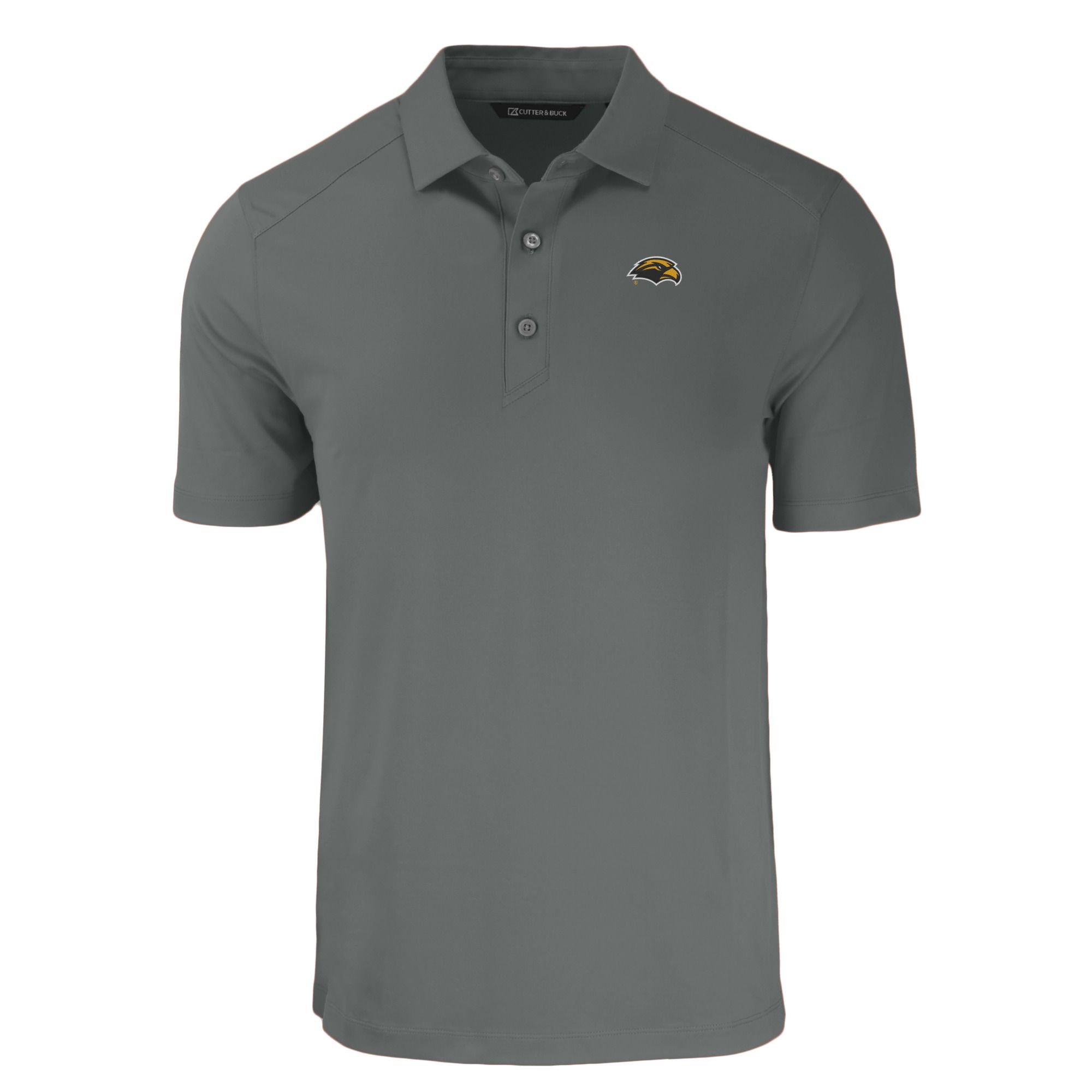 Men's Cutter & Buck Gray Southern Miss Golden Eagles Big & Tall Forge Eco Stretch Recycled Polo - Image 3