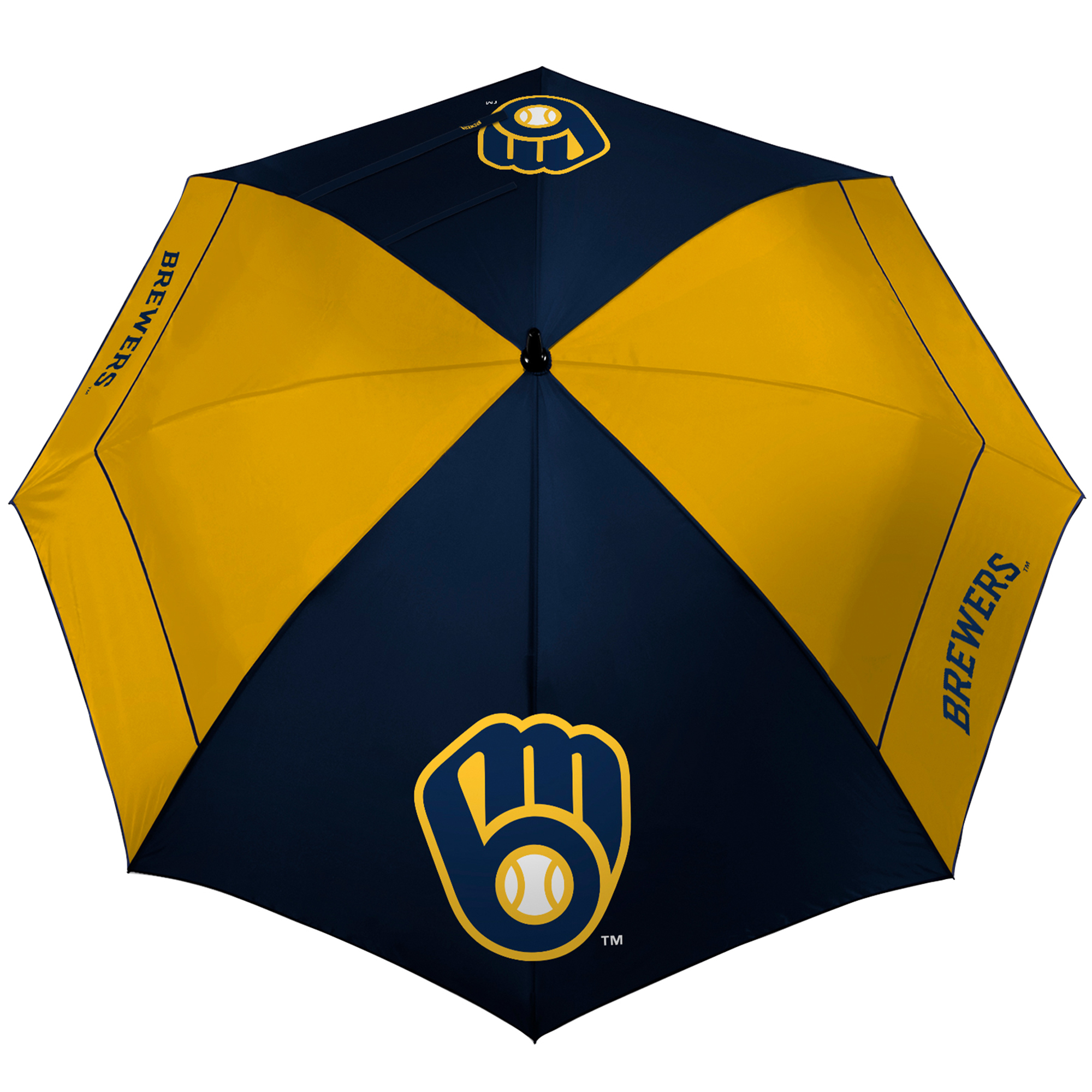 WinCraft Milwaukee Brewers 62" WindSheer Lite Golf Umbrella - Image 5