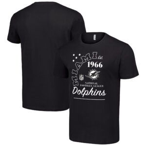 Men's Starter  Black Miami Dolphins City Arch Team T-Shirt