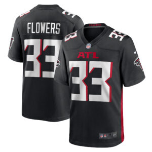 Men's Nike Tre Flowers  Black Atlanta Falcons Team Game Jersey