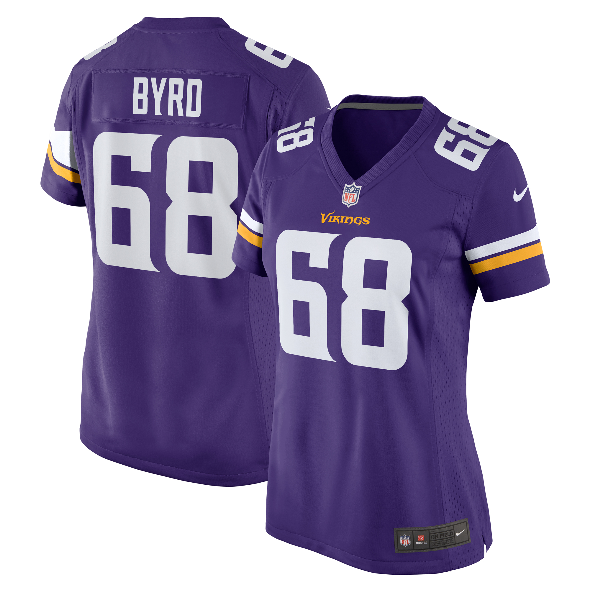 Women's Nike Henry Byrd Purple Minnesota Vikings Team Game Jersey - Image 11