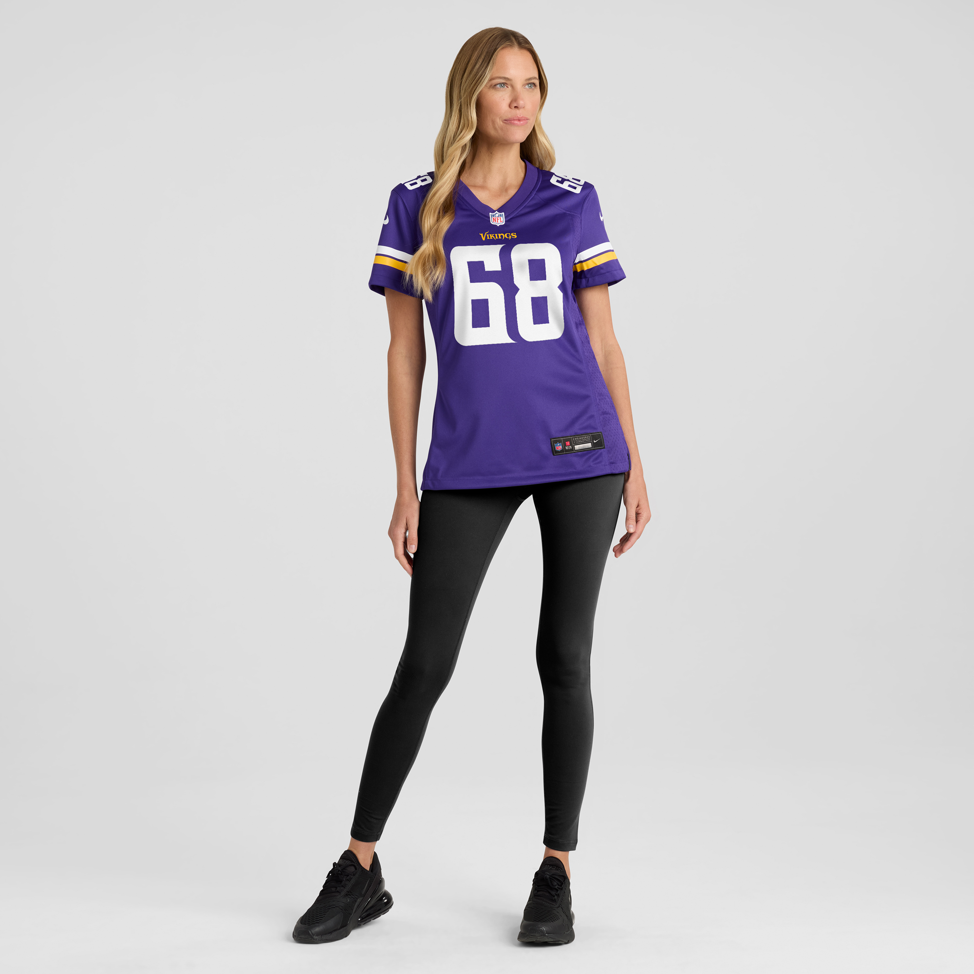 Women's Nike Henry Byrd Purple Minnesota Vikings Team Game Jersey - Image 5