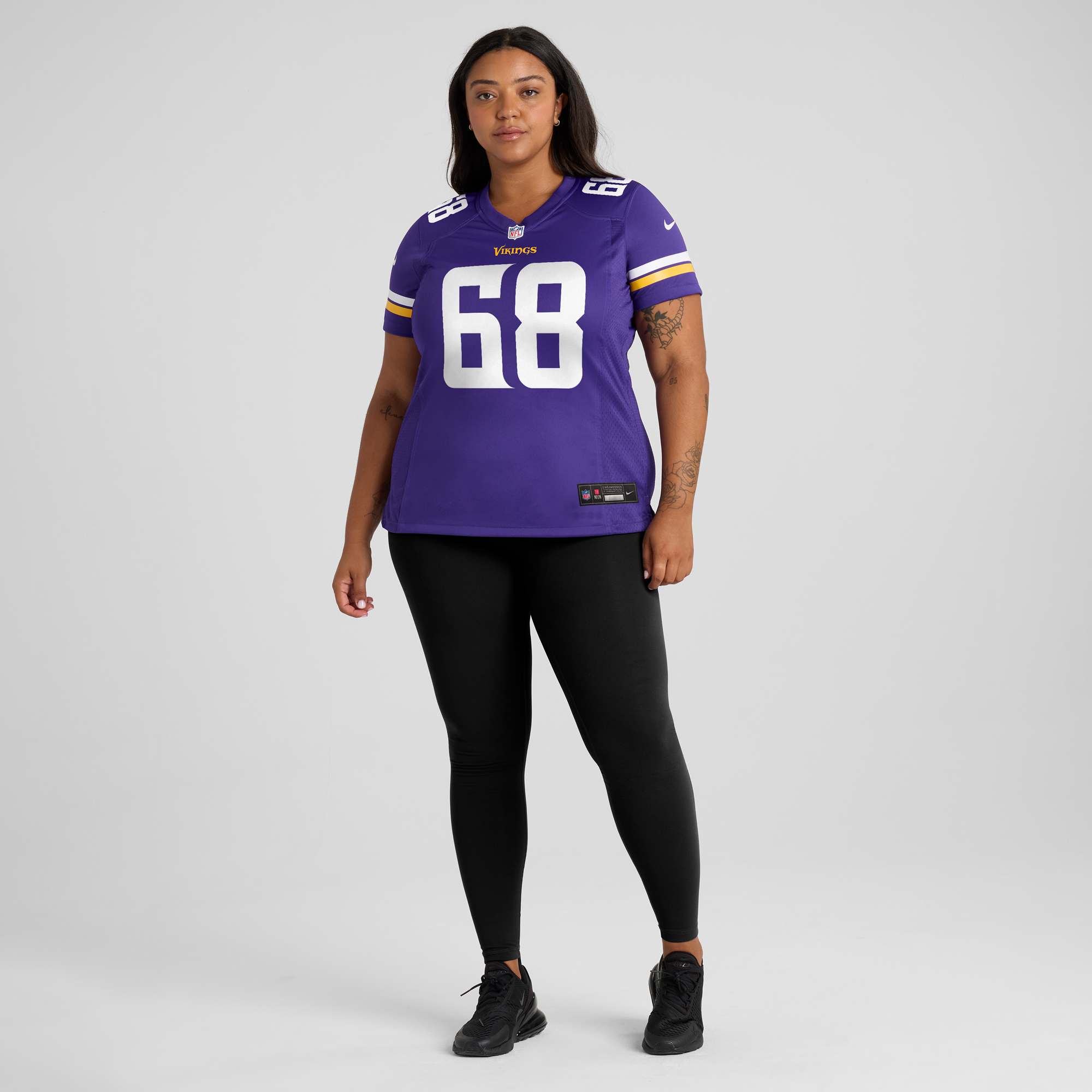 Women's Nike Henry Byrd Purple Minnesota Vikings Team Game Jersey - Image 7
