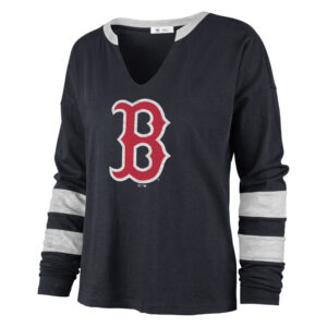 Women's '47  Navy Boston Red Sox Celeste Long-Sleeve T-Shirt