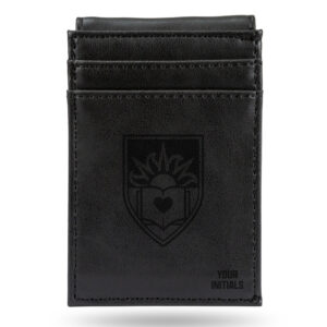 Black Lehigh Mountain Hawks Personalized Front Pocket Wallet