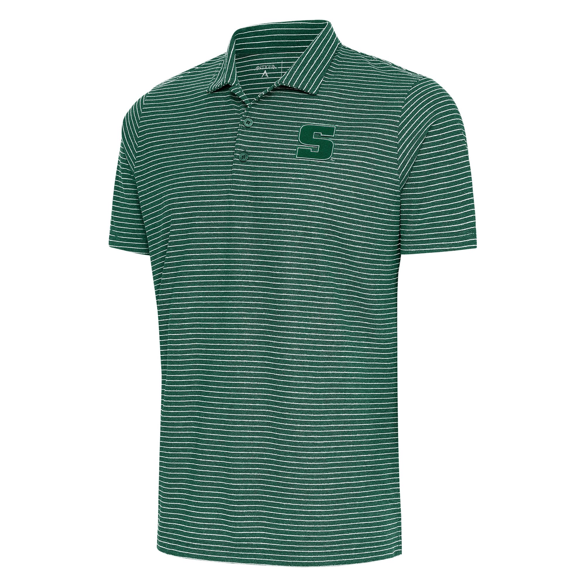 Men's Antigua Green/White Slippery Rock Pride Esteem Polo