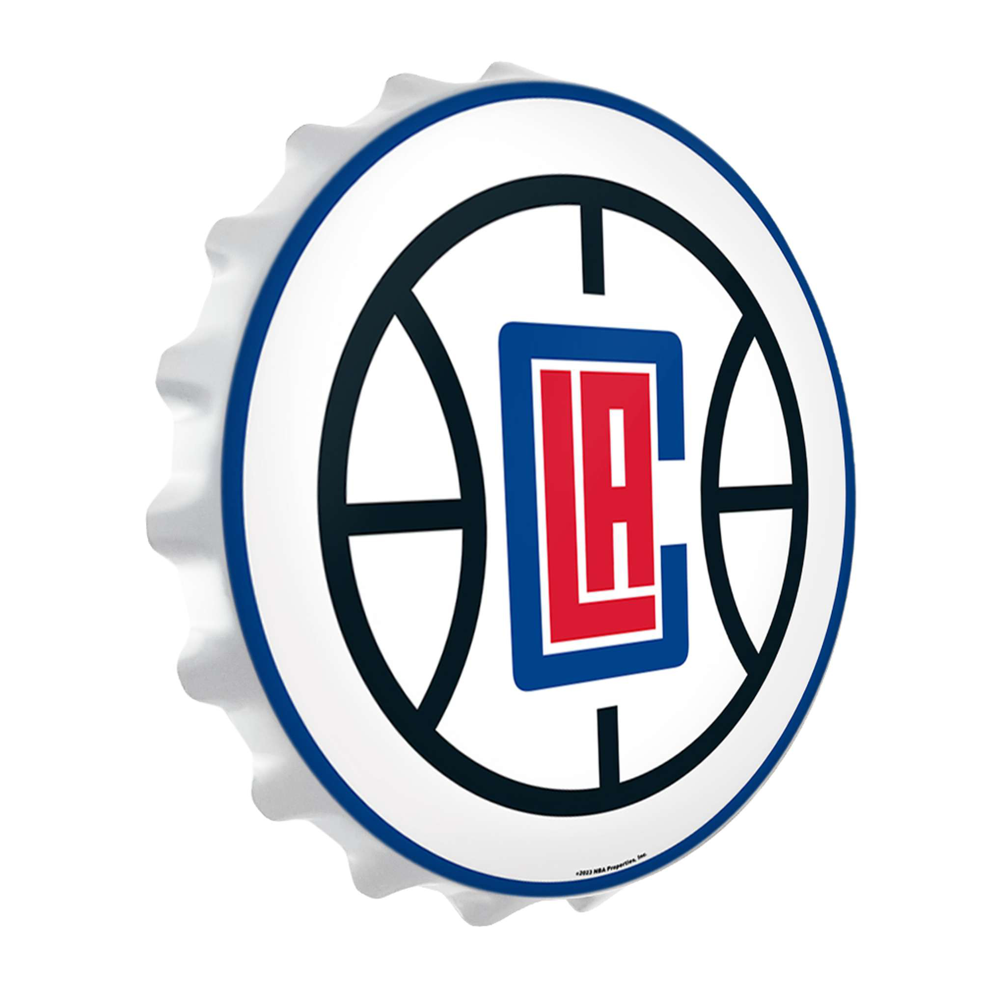 LA Clippers 19" Bottle Cap Wall Light - Image 3
