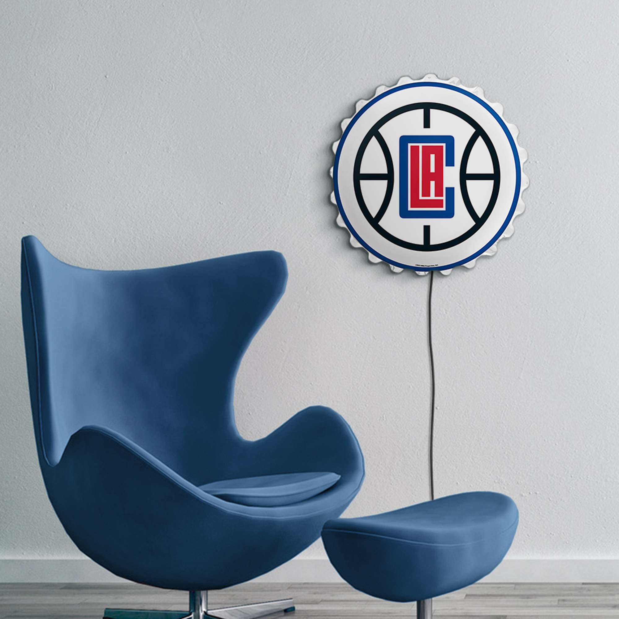LA Clippers 19" Bottle Cap Wall Light - Image 11