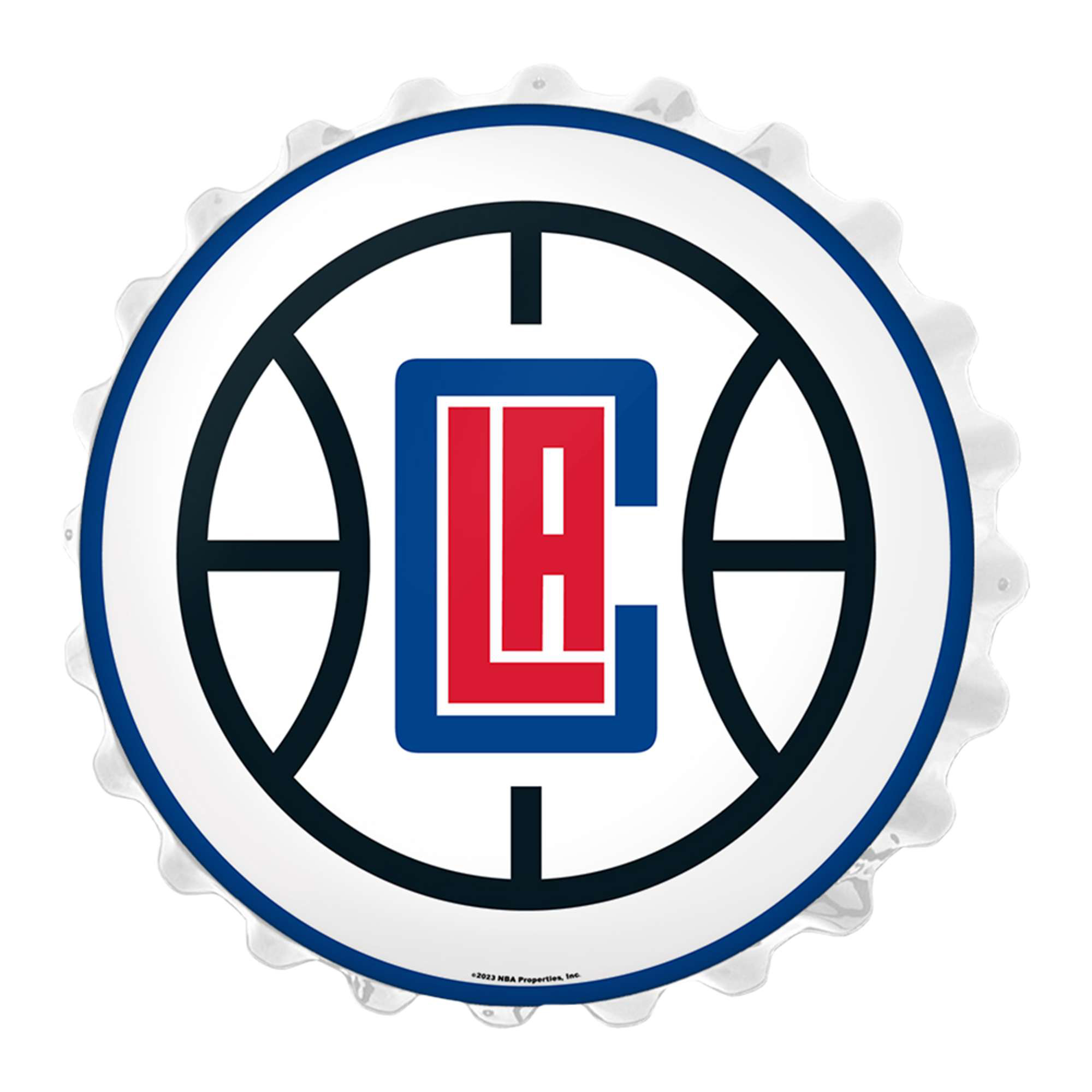 LA Clippers 19" Bottle Cap Wall Light