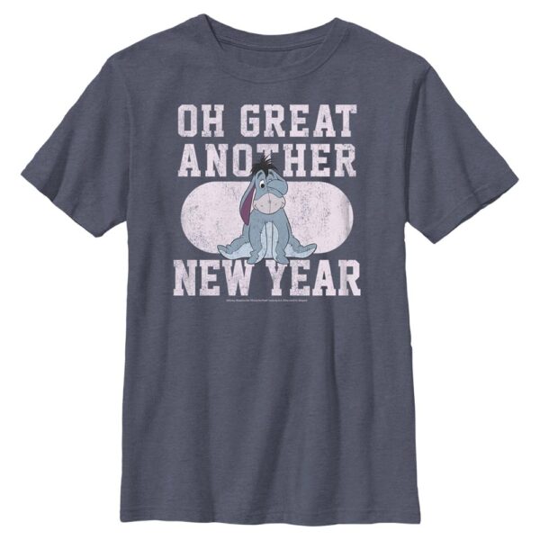 Youth Mad Engine Eeyore Heather Navy Winnie the Pooh Another New Year Graphic T-Shirt