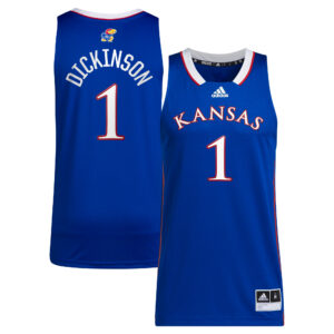 Unisex adidas Hunter Dickinson Royal Kansas Jayhawks NIL Basketball Replica Player Jersey