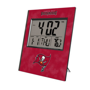 Keyscaper Tampa Bay Buccaneers Cross Hatch Digital Desk Clock
