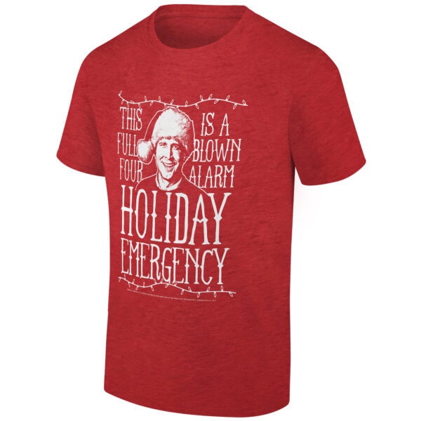 Men's Ripple Junction Heather Red National Lampoon's Christmas Vacation  Holiday Graphic T-Shirt - Image 3