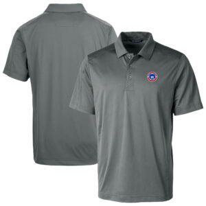 Men's Cutter & Buck Gray South Bend Cubs Big & Tall Prospect Textured Stretch Polo