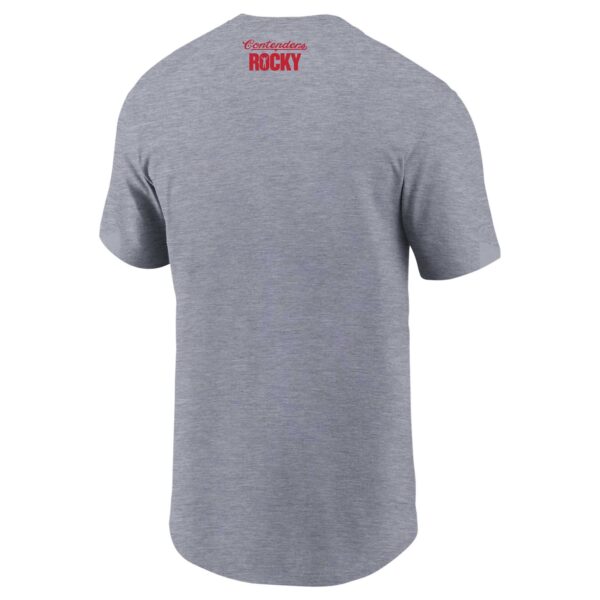 Unisex Contenders Clothing Gray Rocky Super Fight Poster T-Shirt - Image 7