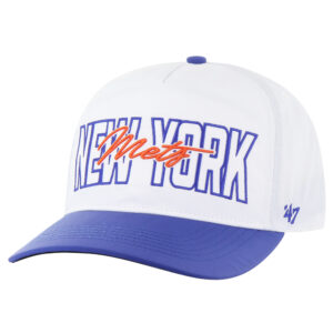 Men's '47 White New York Mets Lineman Hitch Adjustable Hat