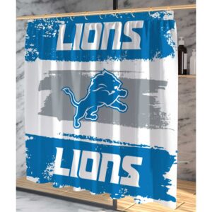 Pegasus Detroit Lions Shower Curtain & Bath Mat Set